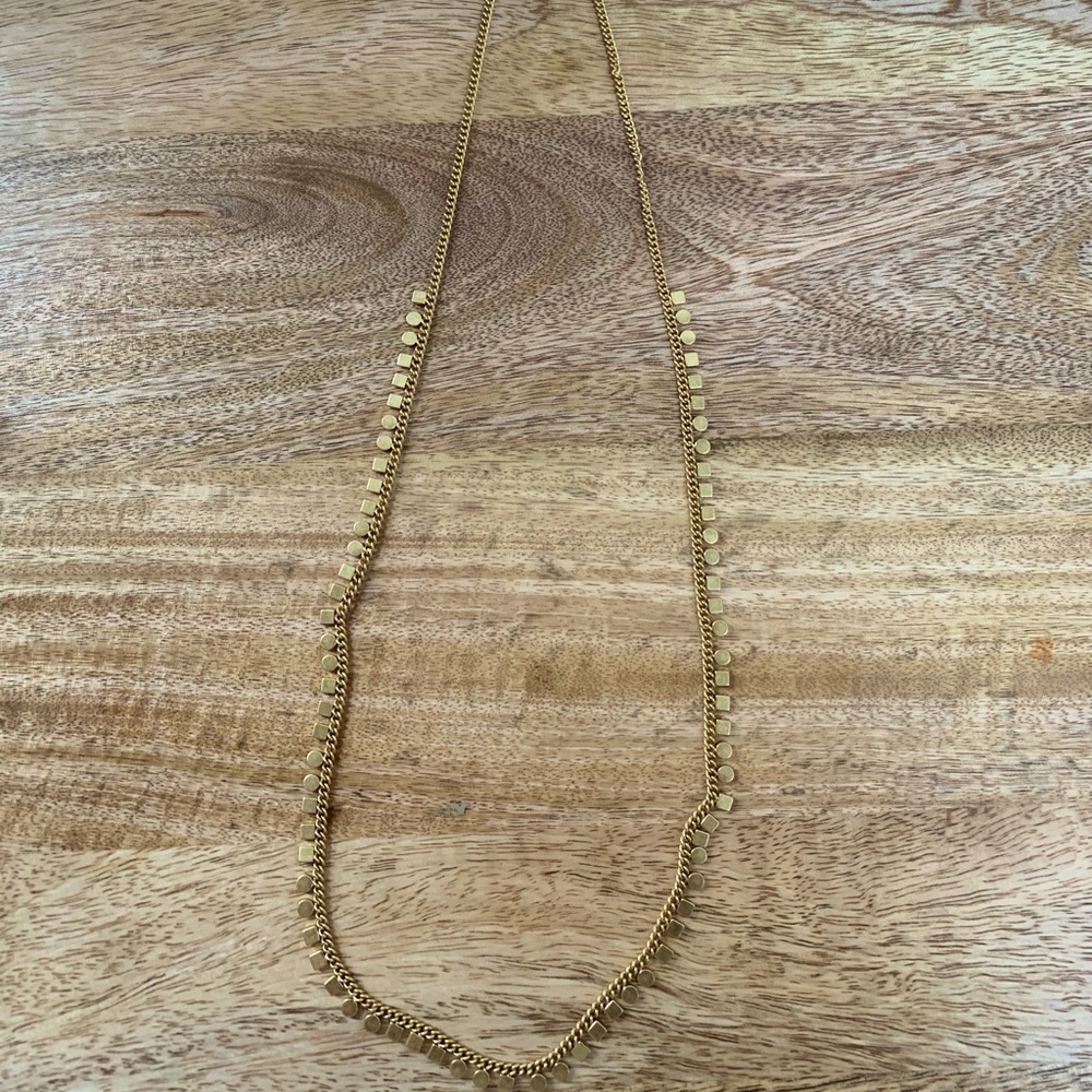 Madewell long gold necklace